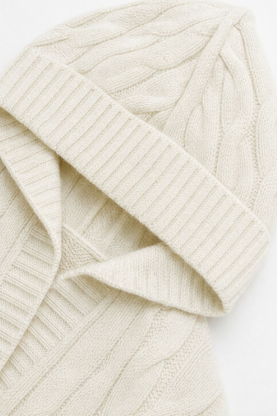 Women's Hooded Cable Knit Cardigan