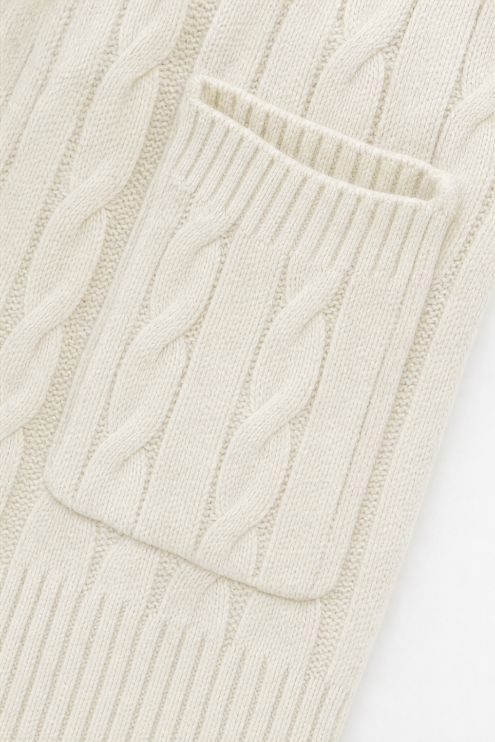 Women's Hooded Cable Knit Cardigan