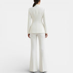 Women's Elegant Pantsuit Blazer and Pants Set