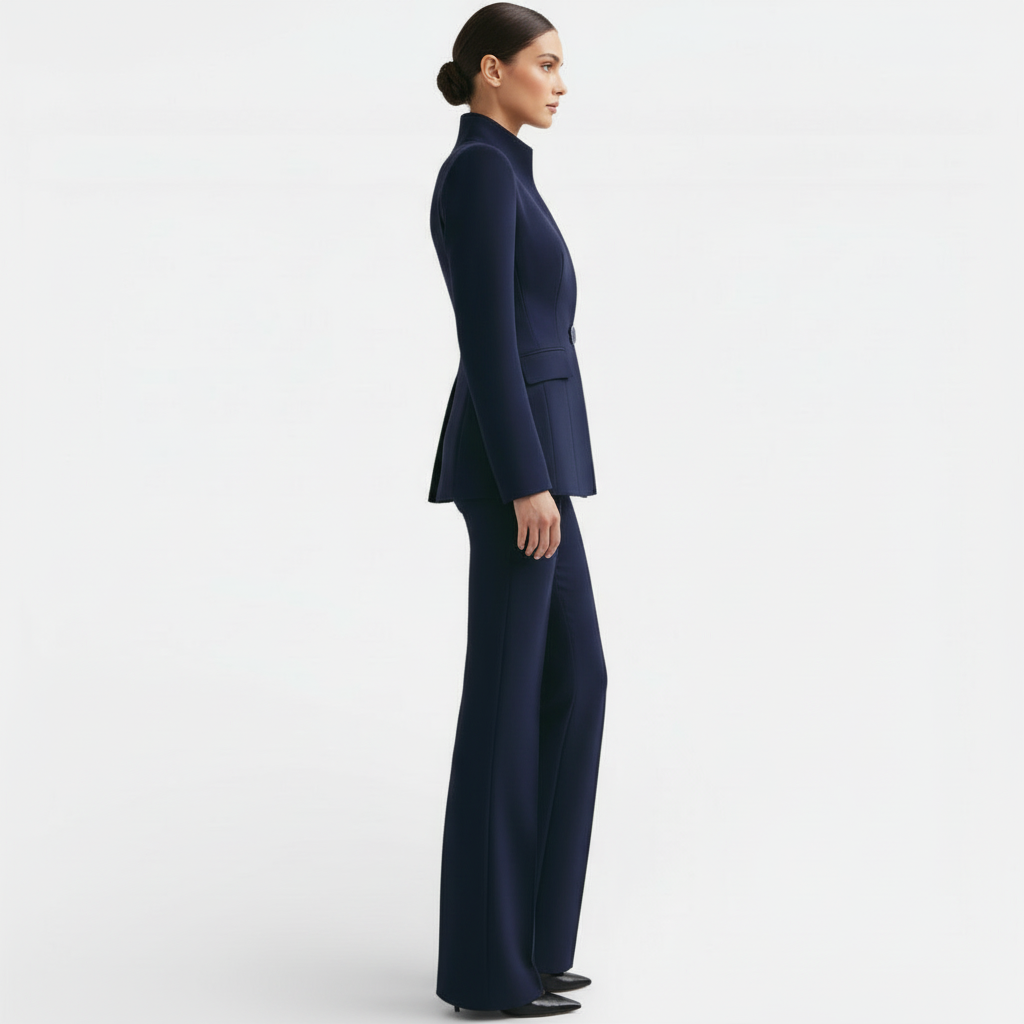 Women's Elegant Pantsuit Blazer and Pants Set