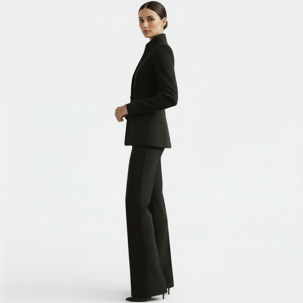 Women's Elegant Pantsuit Blazer and Pants Set