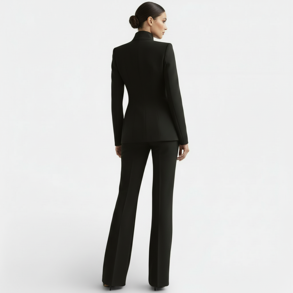 Women's Elegant Pantsuit Blazer and Pants Set