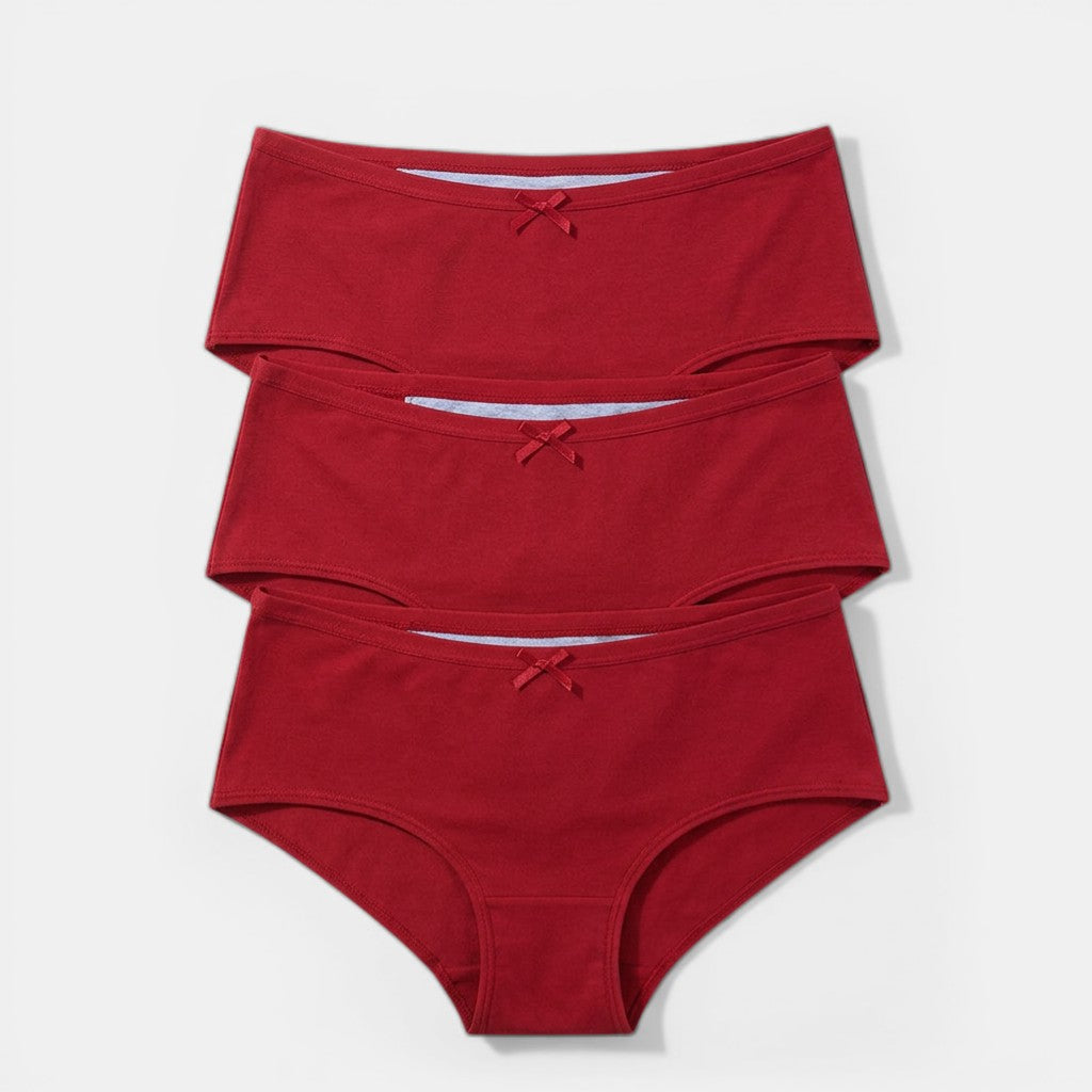Women's Period Underwear 3-Pack - Red