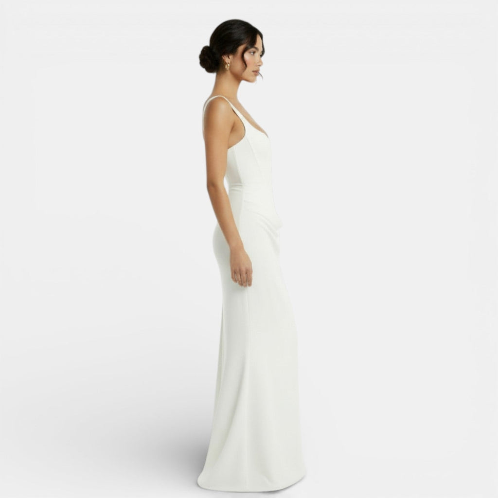 Women's Fitted Open-Back Dress