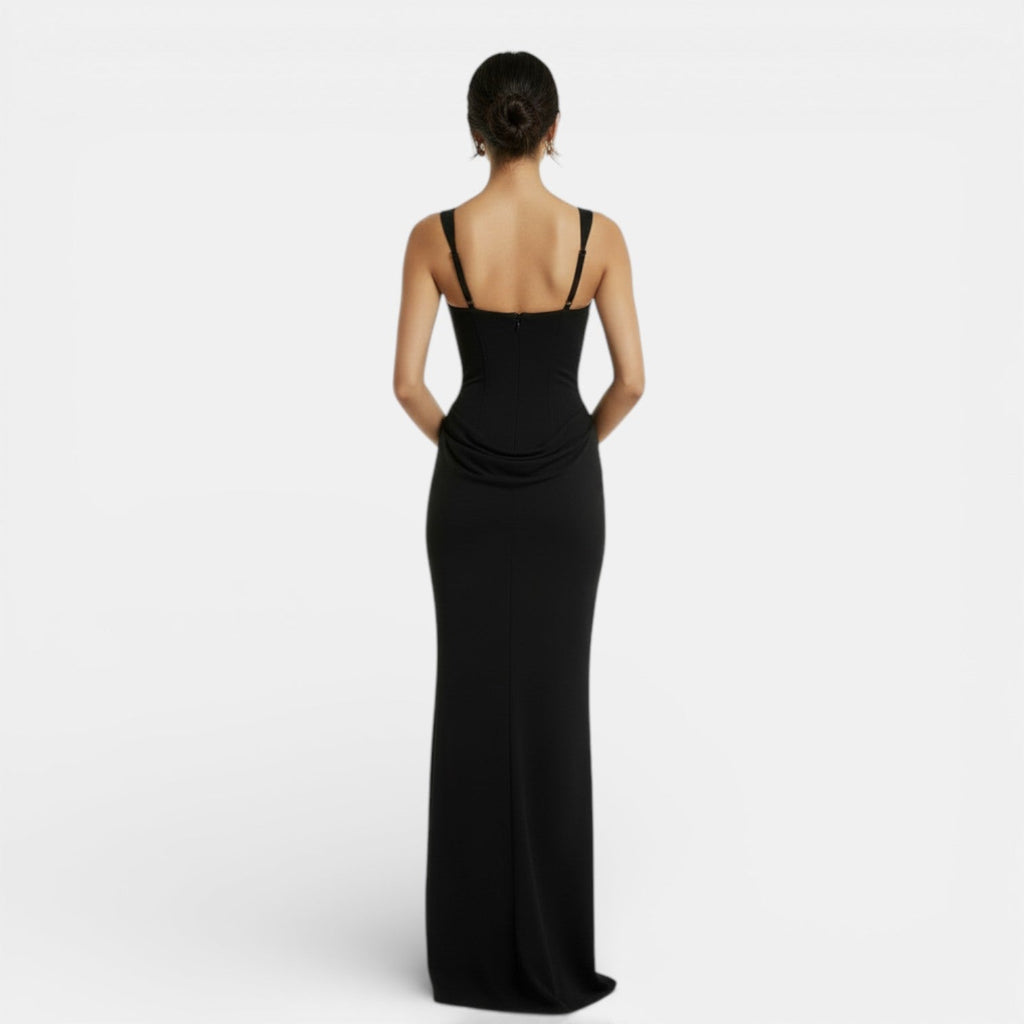 Women's Fitted Open-Back Dress