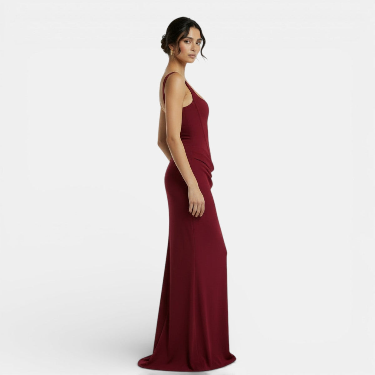 Women's Fitted Open-Back Dress