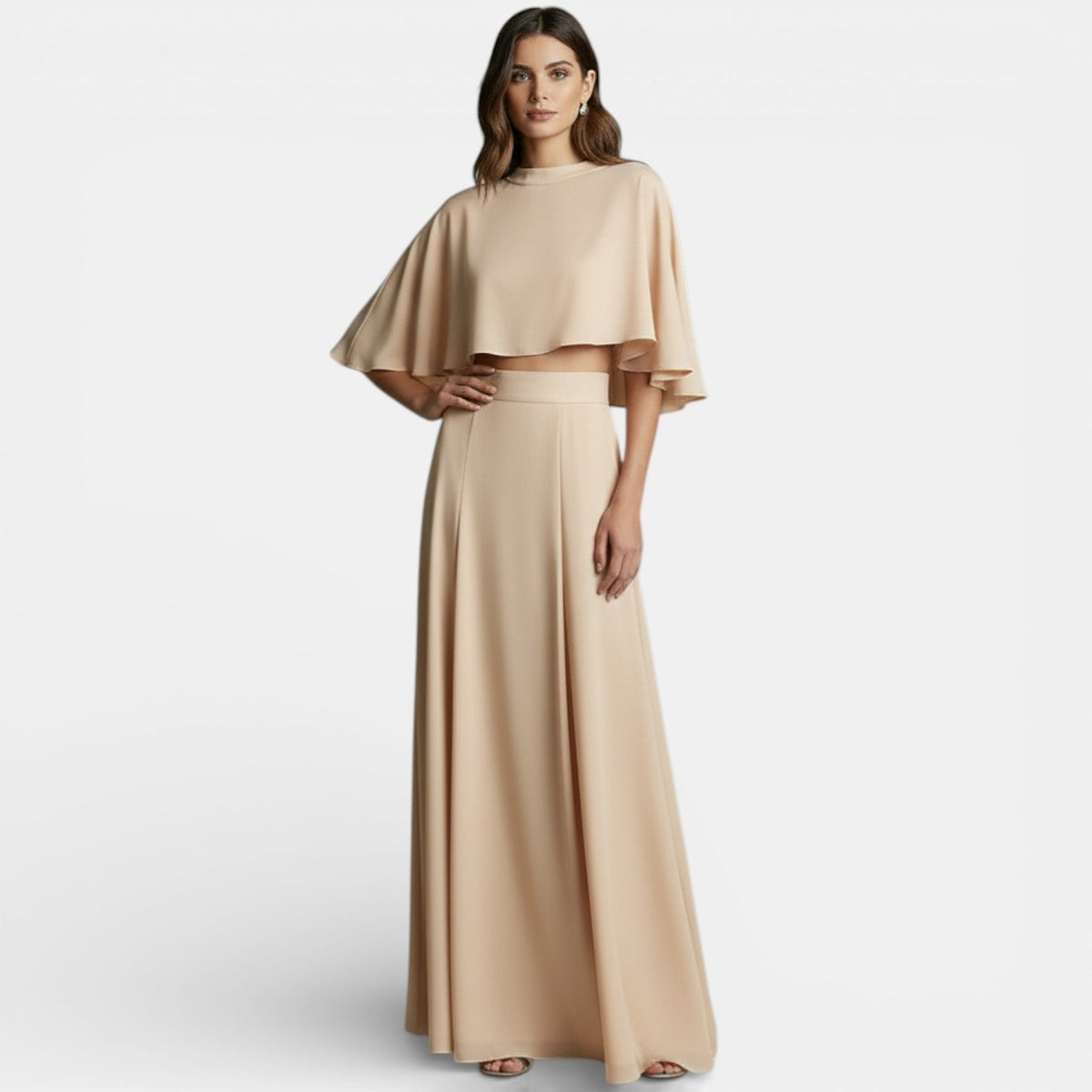 Women's Elegant Minimalist Set - Beige