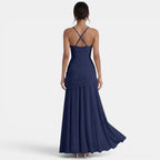 Women's Elegant Wedding Guest Maxi Dress