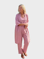 Women's Relaxed Fit Three-Piece Linen Set