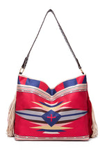 Women's Geometric Print Canvas Tote Bag