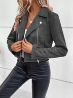 Women's Cropped Zip-Up Jacket