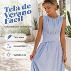 Women's Striped Wrap-Waist Dress