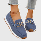 Women's Elegant Comfortable Loafers - Blue