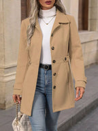 Women's Casual Long Sleeve Button-Up Jacket