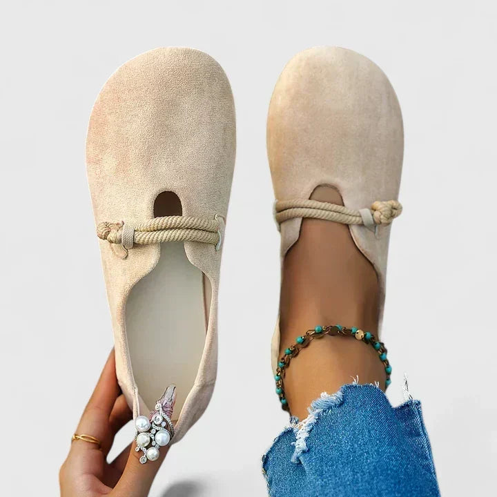 Women's Orthopedic Comfort Loafers Casual Everyday Shoes - Beige
