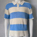 Men's Short Sleeve Knit Polo Casual Summer Style