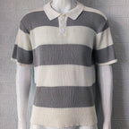 Men's Short Sleeve Knit Polo Casual Summer Style