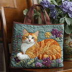 Women's Handmade Quilted Tote Bag with Unique Print