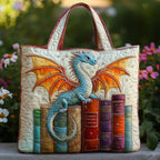 Women's Handmade Quilted Tote Bag with Unique Print