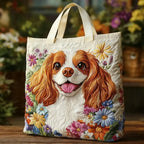 Women's Handmade Quilted Tote Bag with Unique Print