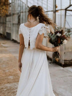 Women's Two-Piece Lace Bridal Dress