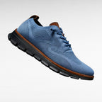 Men's Orthopedic Sneakers - Blue with Black Sole