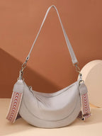 Women's Leather Crossbody Bag with Removable Strap