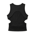 Women's Basic Black Sleeveless Top