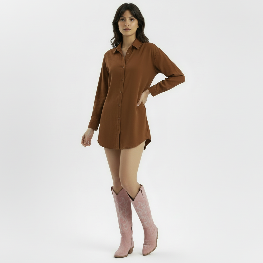 Women's Western Boots with Low Block Heel