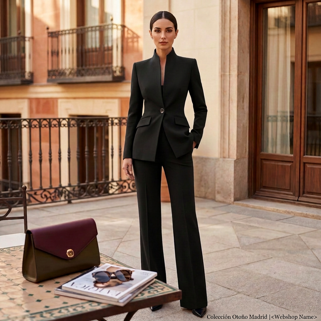 Women's Elegant Pantsuit Blazer and Pants Set