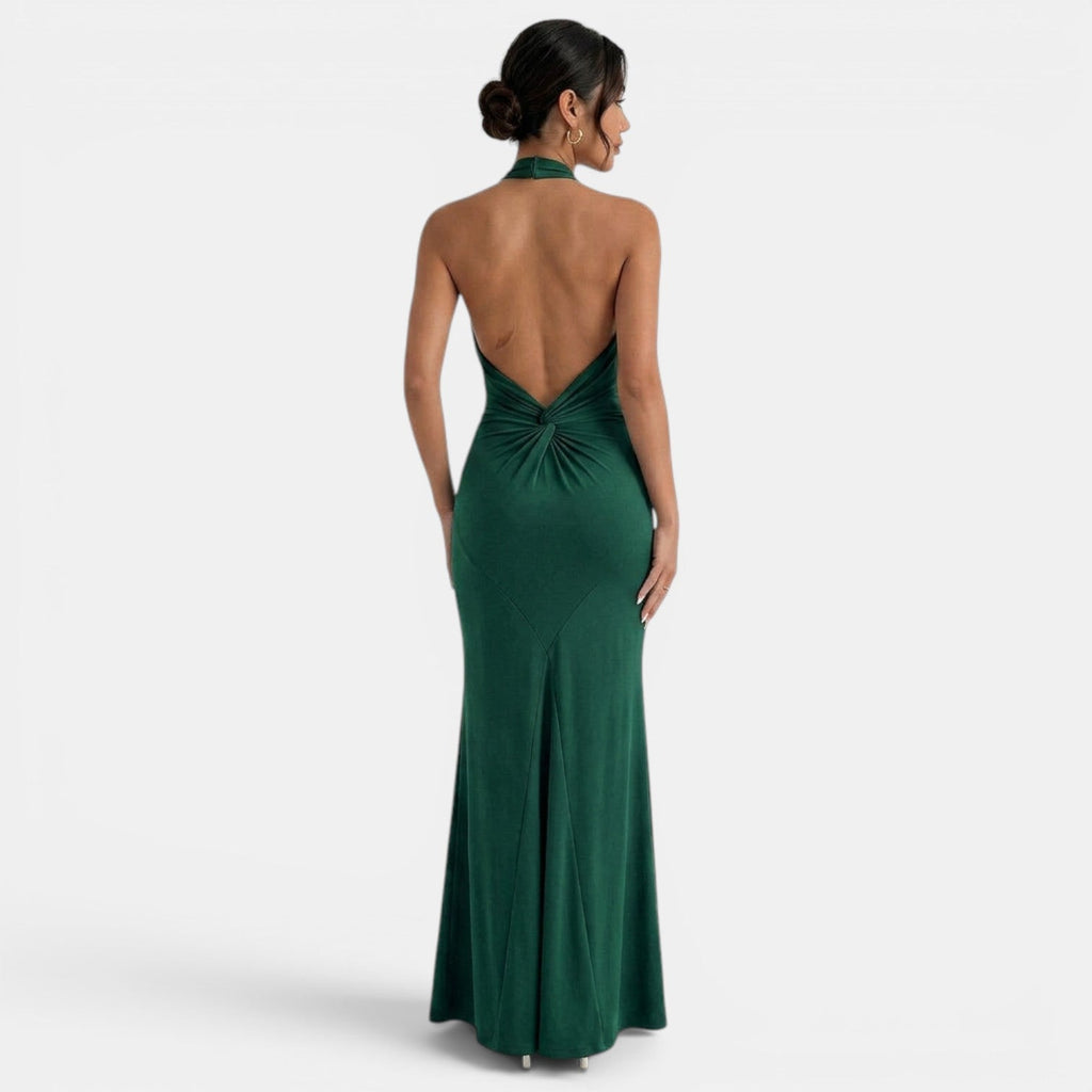 Women's Elegant Halter Maxi Dress