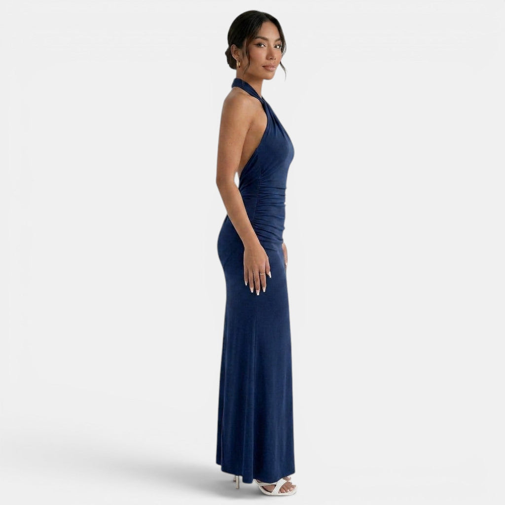 Women's Elegant Halter Maxi Dress