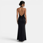 Women's Elegant Halter Maxi Dress