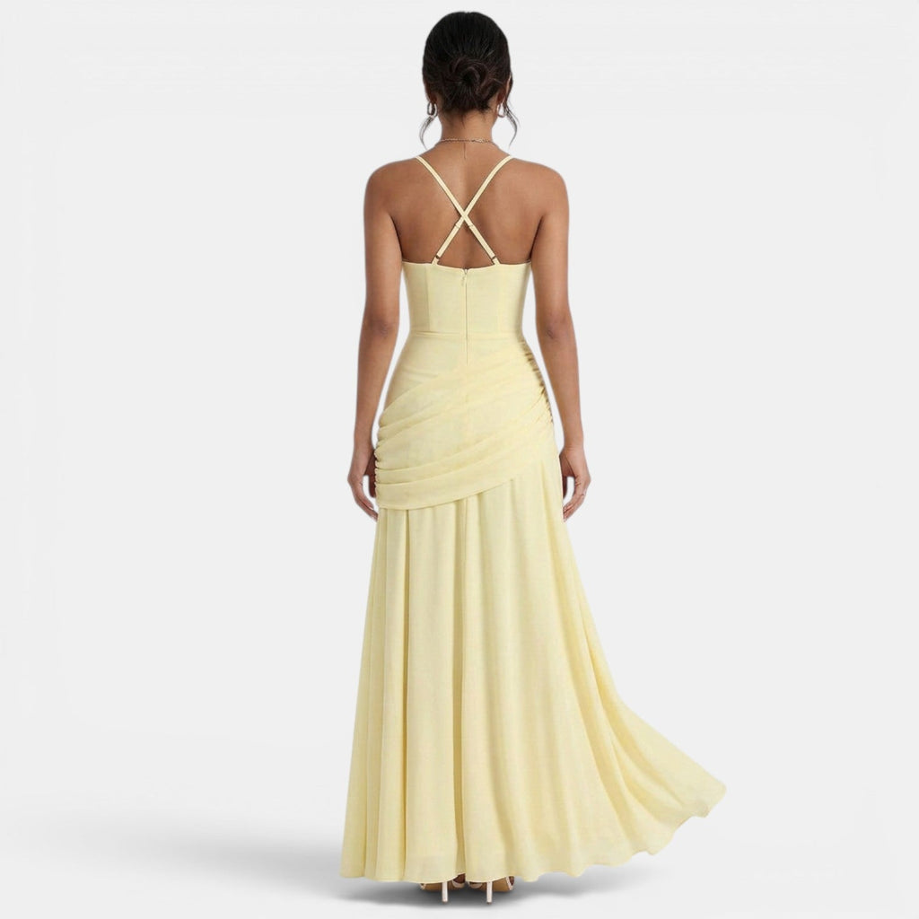 Women's Elegant Wedding Guest Maxi Dress
