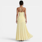 Women's Elegant Wedding Guest Maxi Dress