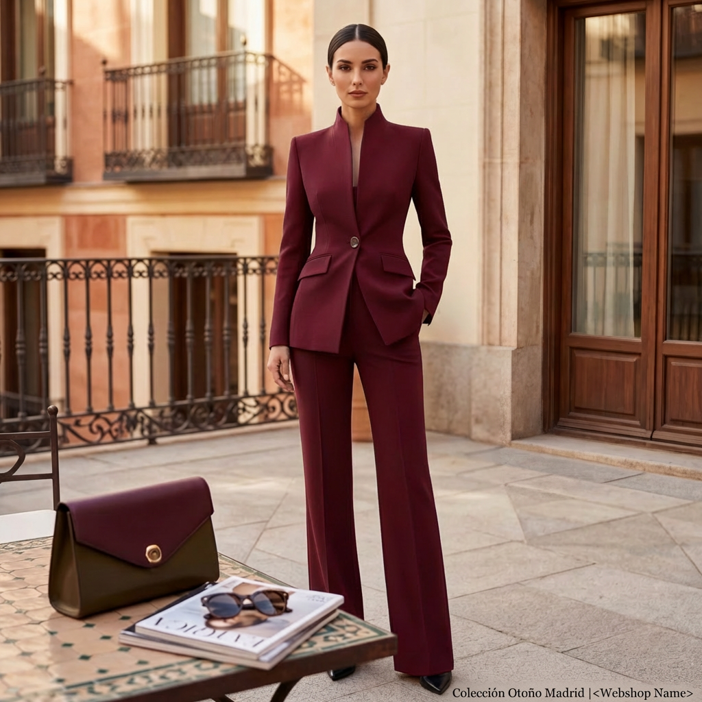 Women's Elegant Pantsuit Blazer and Pants Set