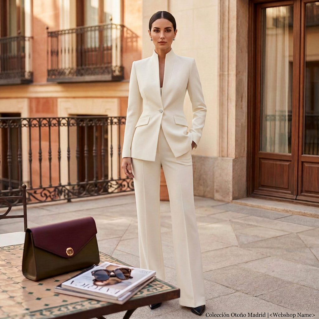 Women's Elegant Pantsuit Blazer and Pants Set