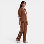 Women's Blazer and Wide-Leg Pants Set