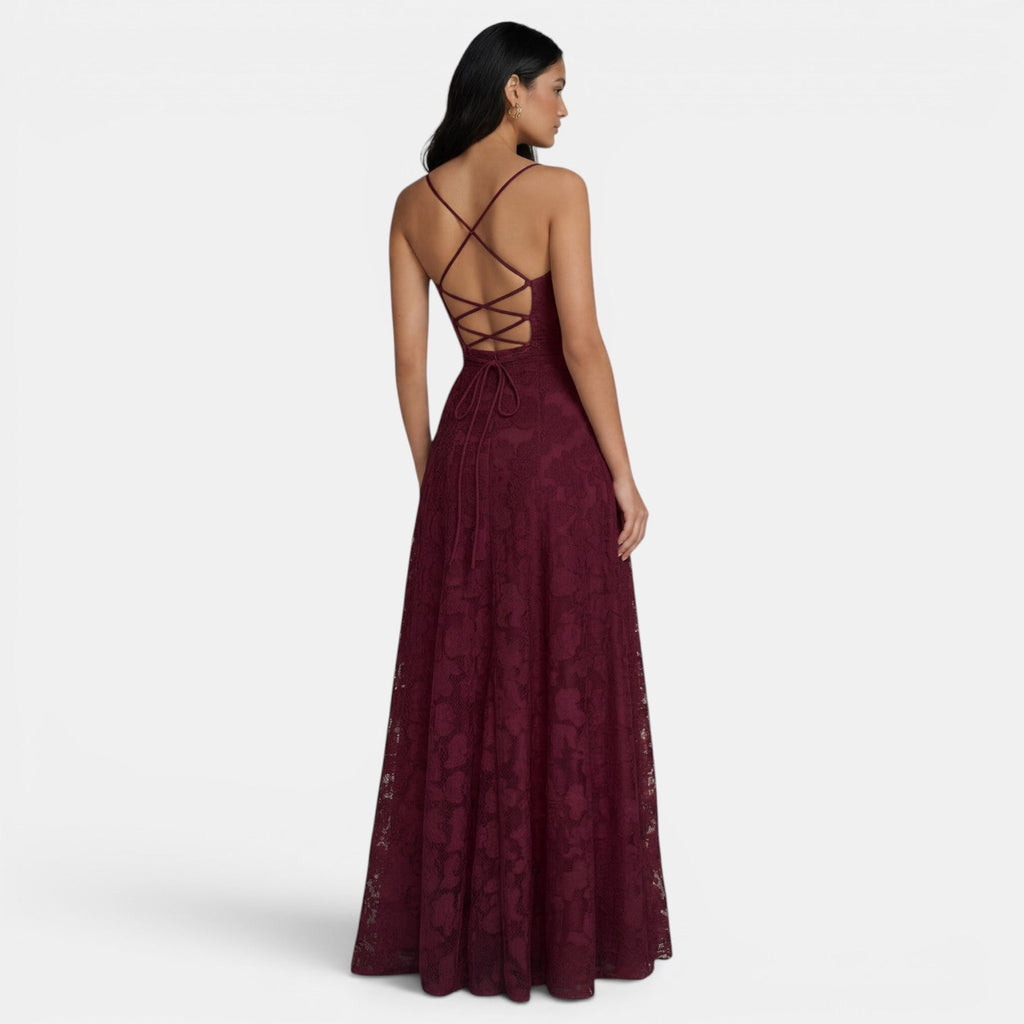Women's Fitted Backless Tie Dress