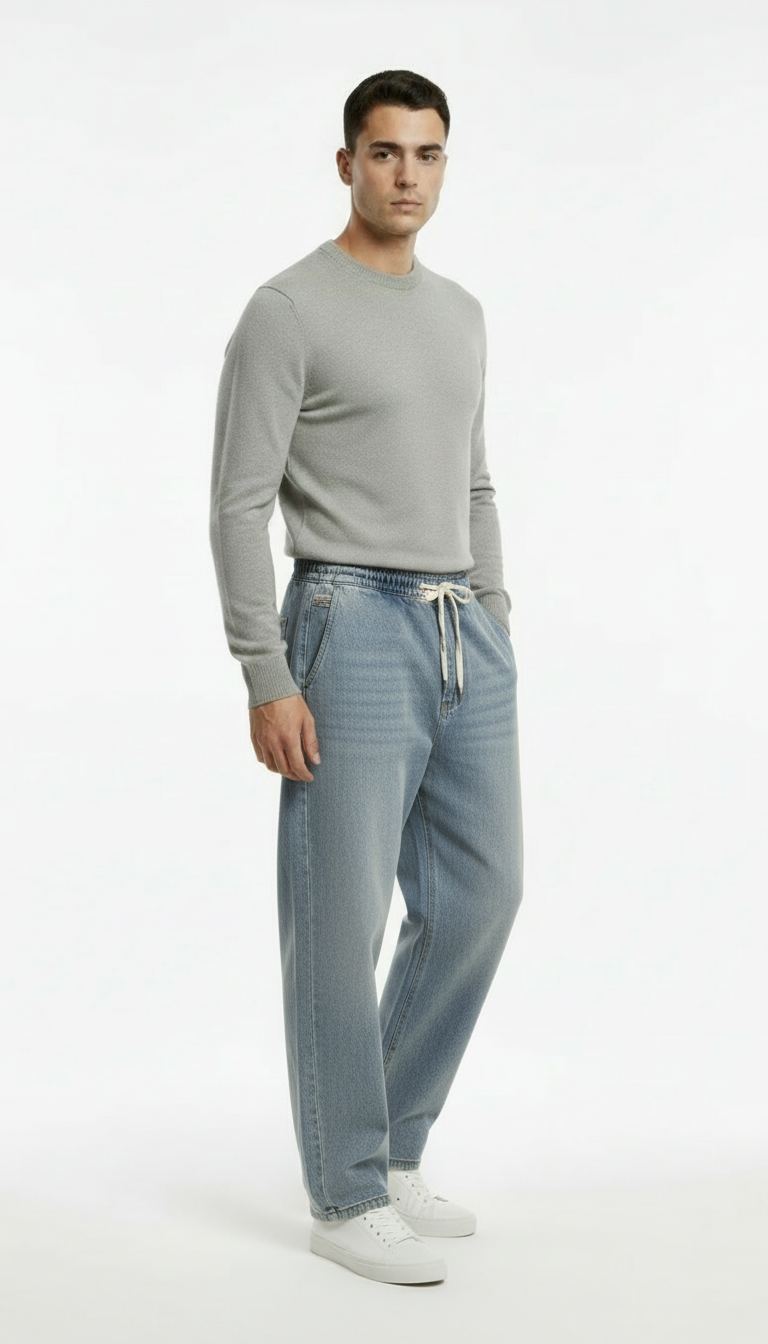 Men's Wide Straight-Leg Jeans