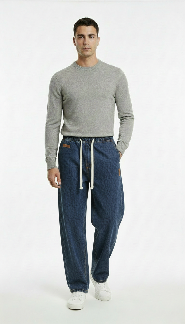 Men's Wide Straight-Leg Jeans