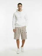 Men's Casual Cargo Capri Pants with Adjustable Drawstring