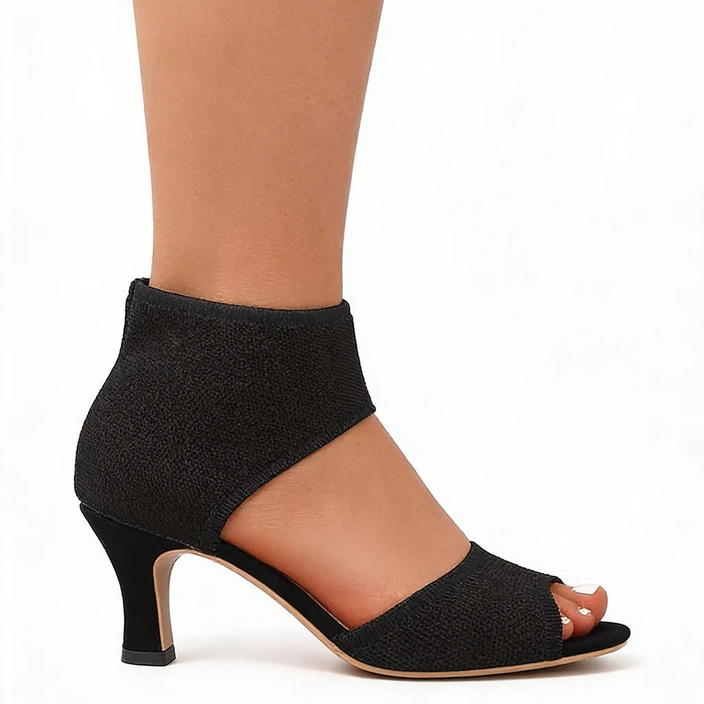 Women's Elegant Orthopedic Heels - Black