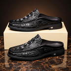 Men's Italian-Style Loafers - Black