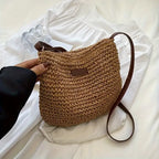 Women's Summer Shoulder Bag - Khaki