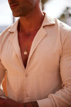 Men's Linen Set Elegant Shirt and Pants