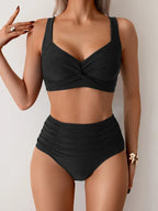 Women's High-Waisted Shaping Bikini - Black