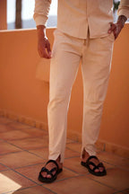Men's Linen Set Elegant Shirt and Pants