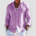 Men's Relaxed Fit Summer Shirt - Lilac