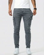 Men's Navy Stretch Cargo Pants